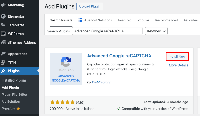 Installing Advanced Google reCAPTCHA Installing Advanced Google reCAPTCHA