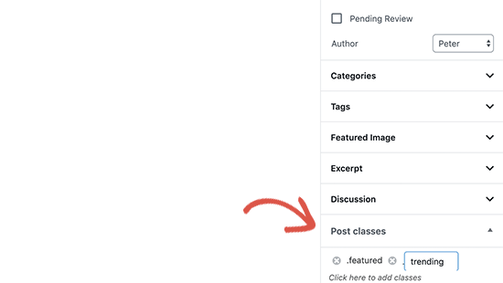 Adding body classes to a post in WordPress