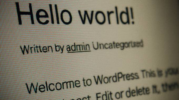 Eliminar contenido de demostración Contenido de demostración de WordPress