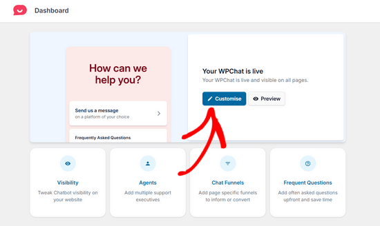 Customize the WPChat live chat window Customize the WPChat live chat window