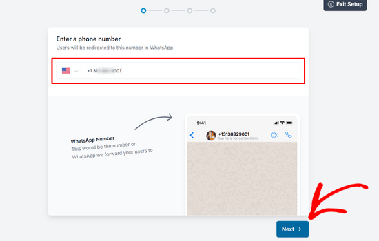 Enter your WhatsApp business phone number Enter your WhatsApp business phone number