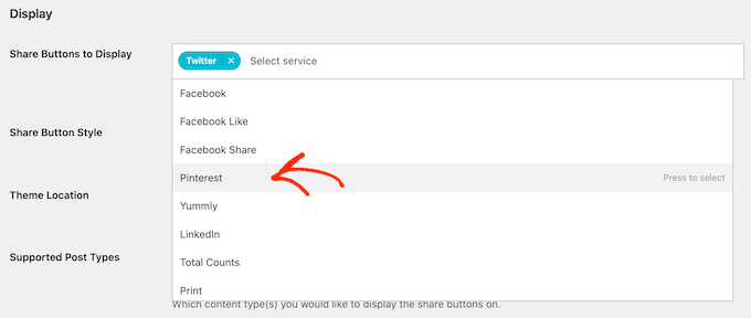 Adding a Pinterest sharing button to WordPress