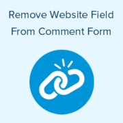 How to Remove Website URL Field from WordPress Comment Form