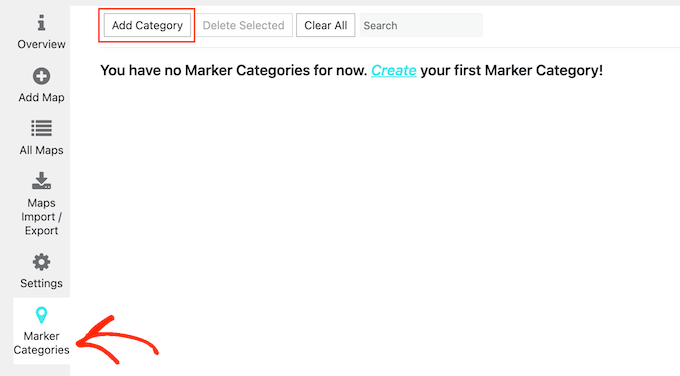 Adding marker categories in WordPress