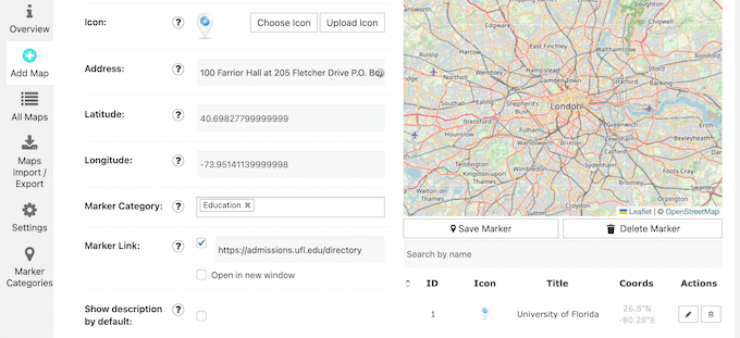 Adding markers to a Bing map in WordPress