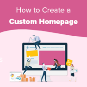 Creating a custom homepage in WordPress
