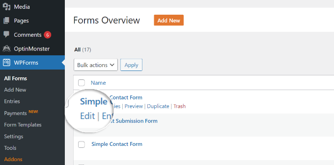 WebHostingExhibit edit-your-contact-form-settings How to Create AMP Forms in WordPress (The Easy Way)  