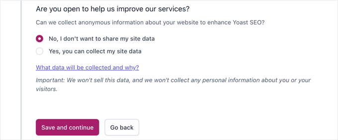 Yoast Personal Preferences