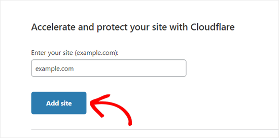Add Site to Cloudflare