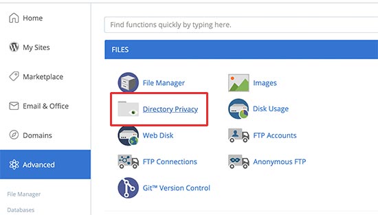 Directory privacy