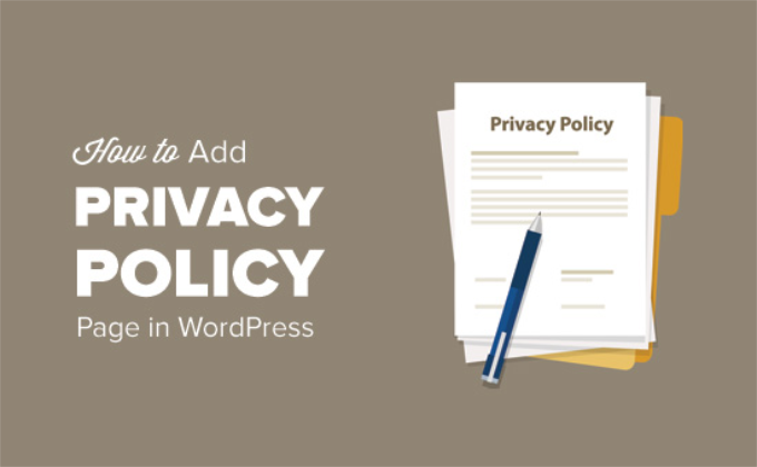 How to add privacy policy to WordPress