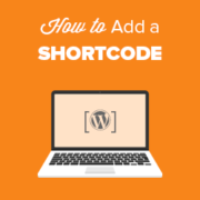 How to easily add a shortcode in WordPress