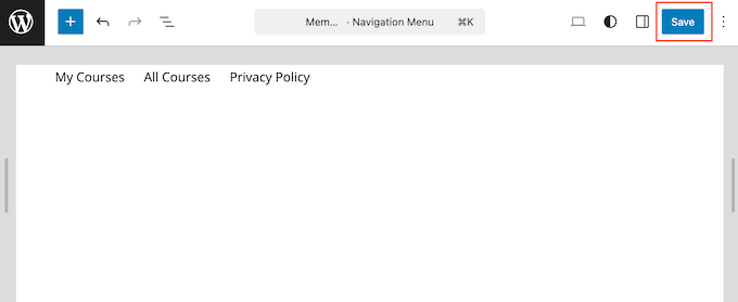 Atualizando o menu de navegação principal do seu site