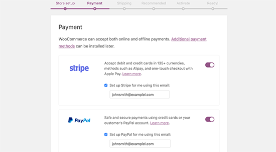 Select a payment method