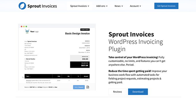 Sprout Invoices - WordPress Invoice Plugin