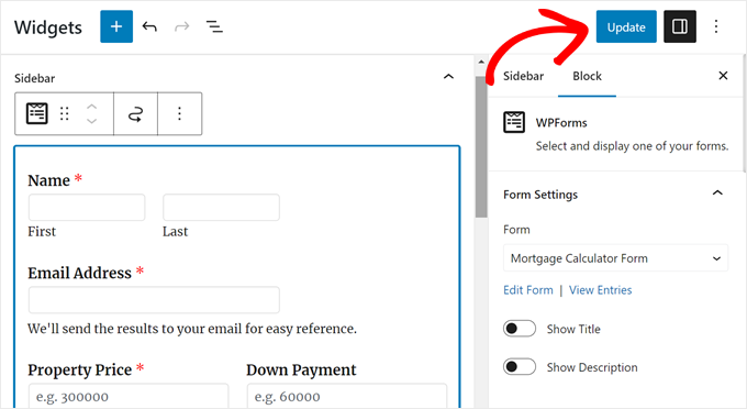 WebHostingExhibit wpforms-widgets-update-new How to Add a Mortgage Calculator in WordPress (Step by Step)  