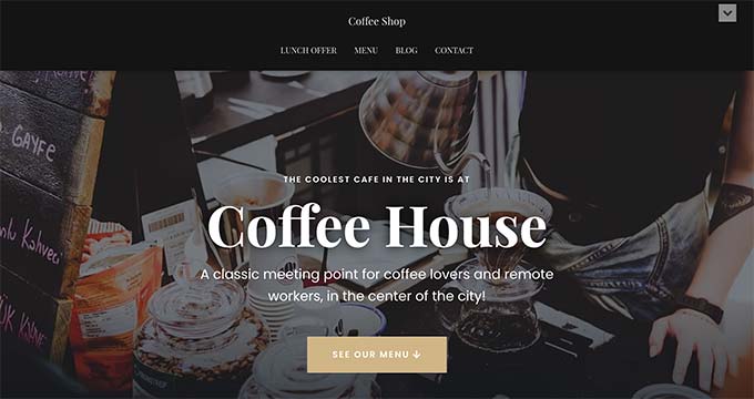 Hestia Coffee Theme