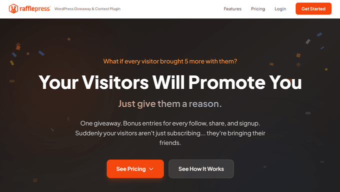 Plugin per giveaway RafflePress