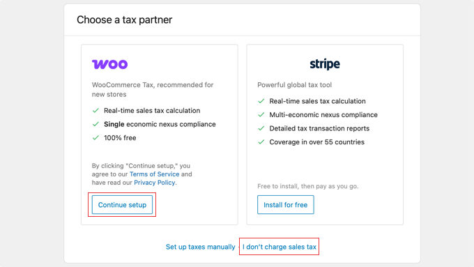 Opzioni Partner per le Imposte Predefinite di WooCommerce
