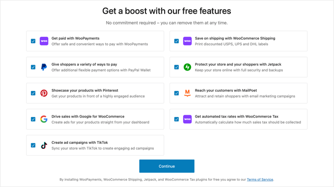 Procedura Guidata di Configurazione di WooCommerce