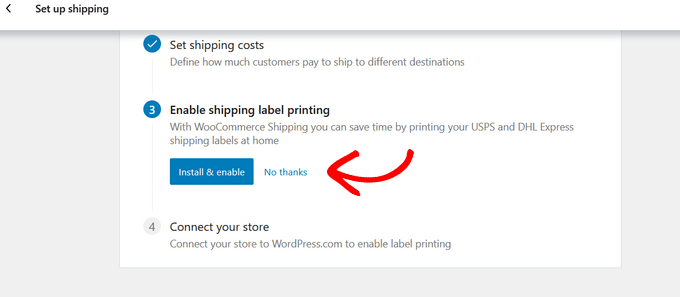 woocommerce shipping label printing options