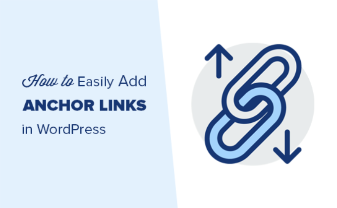 How to add anchor links in WordPress wp