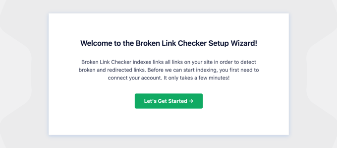 The Broken Link Checker Setup Wizard Will Start Automatically
