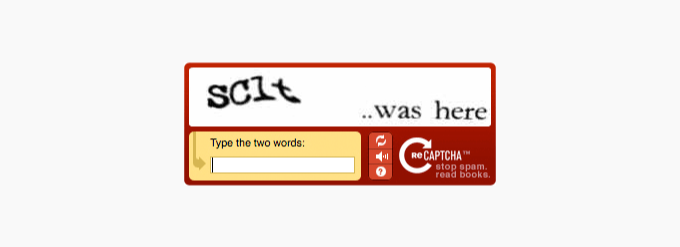 Digital recaptcha