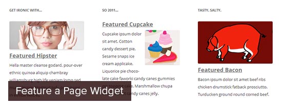 Feature a Page Widget