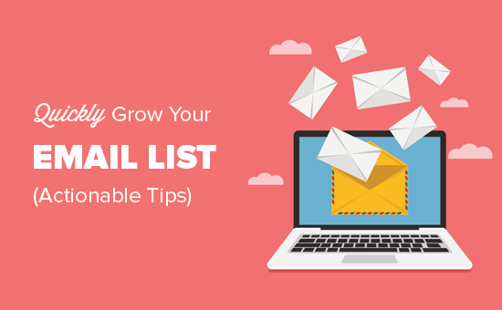  Formas de hacer crecer rápidamente tu lista de correo electrónico