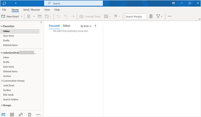 Outlook app on desktop