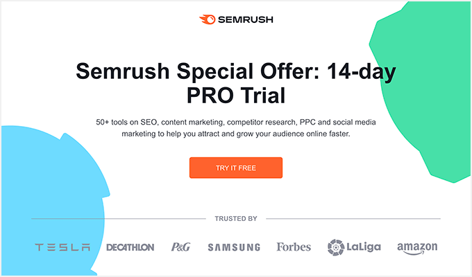 Semrush website