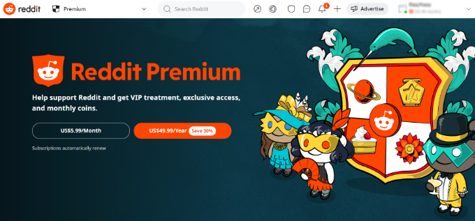 Reddit premium preview