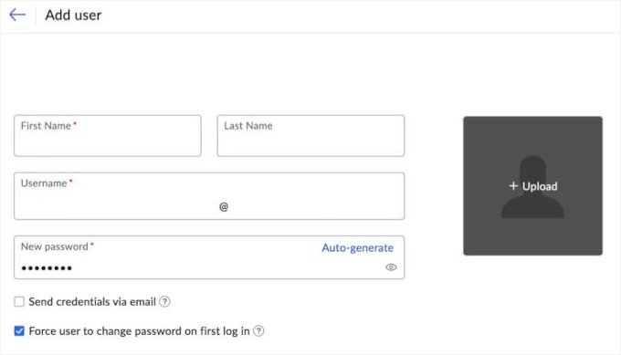 Adding users in Zoho Mail