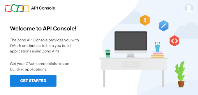 Getting started in Zoho API Console
