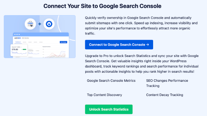 Connecting Google Search Console to All in One SEO (AIOSEO)