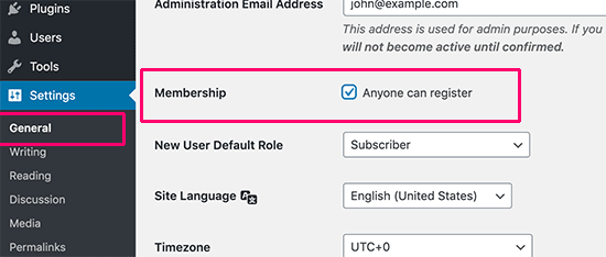 Open your forum for user registration