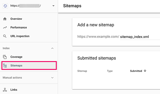 Add your sitemap URL to Google Search Console