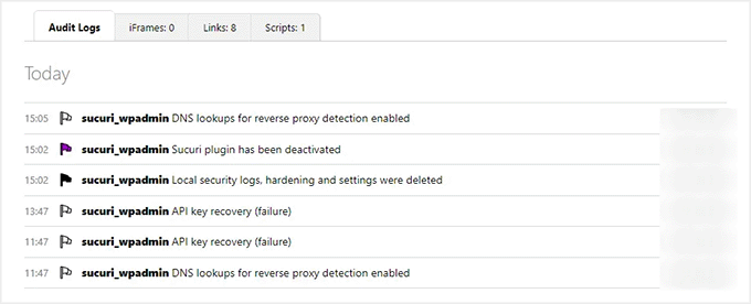 Jurnal de audit în Sucuri