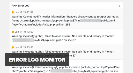 Error Log Monitor