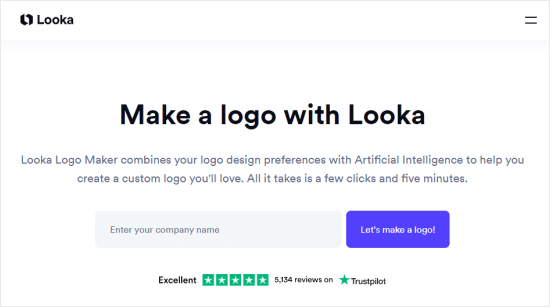 Looka's logo maker