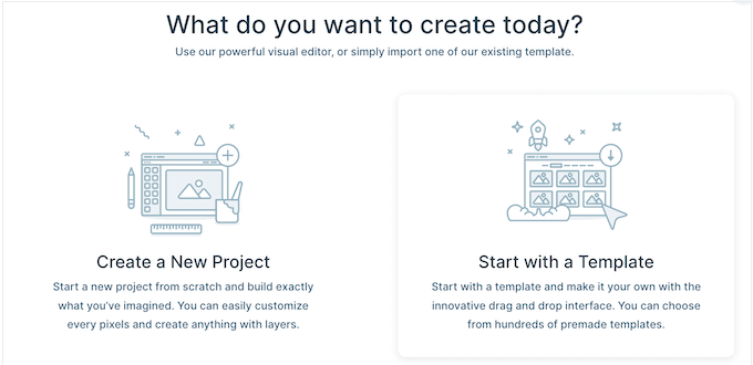 Choosing a presentation template