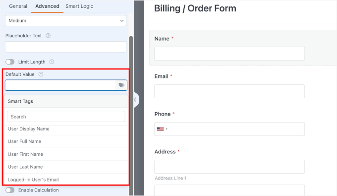 Configurarea valorii dinamice într-un singur câmp text Configurarea valorii dinamice într-un singur câmp text
