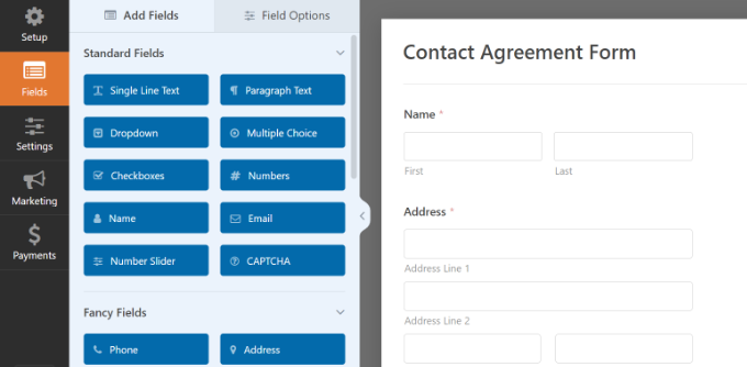 Add form fields