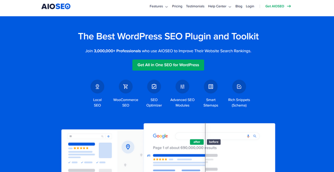 Plugin All in One SEO