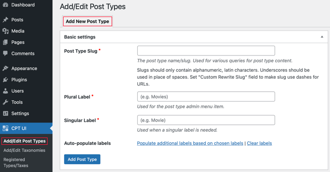 Create a New Custom Post Type With a Plugin