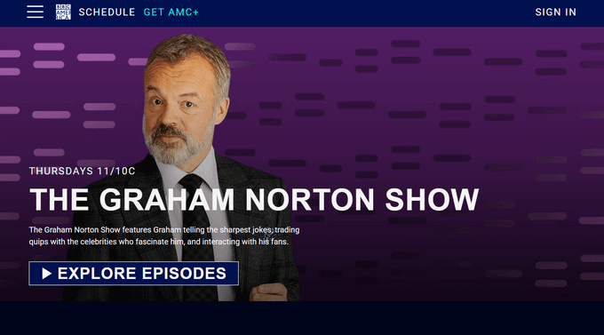 Pagina principală BBC America