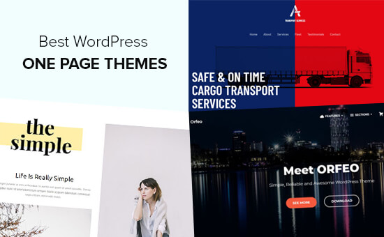 Best one page WordPress themes