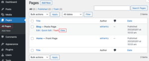 How to Create a Separate Page for Blog Posts in WordPress