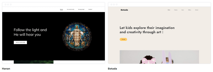 Hostinger church website templates